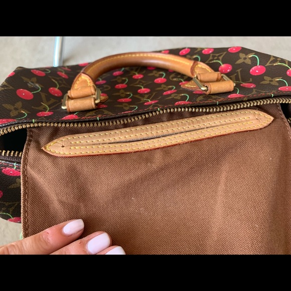 LOUIS VUITTON π Speedy 25 Monogram Cerises Cherry π - Picture 8 of 17